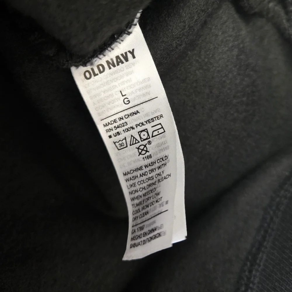 Old Navy Microfleece Critter Sweater Hoodie New Year's Tuxedo L
